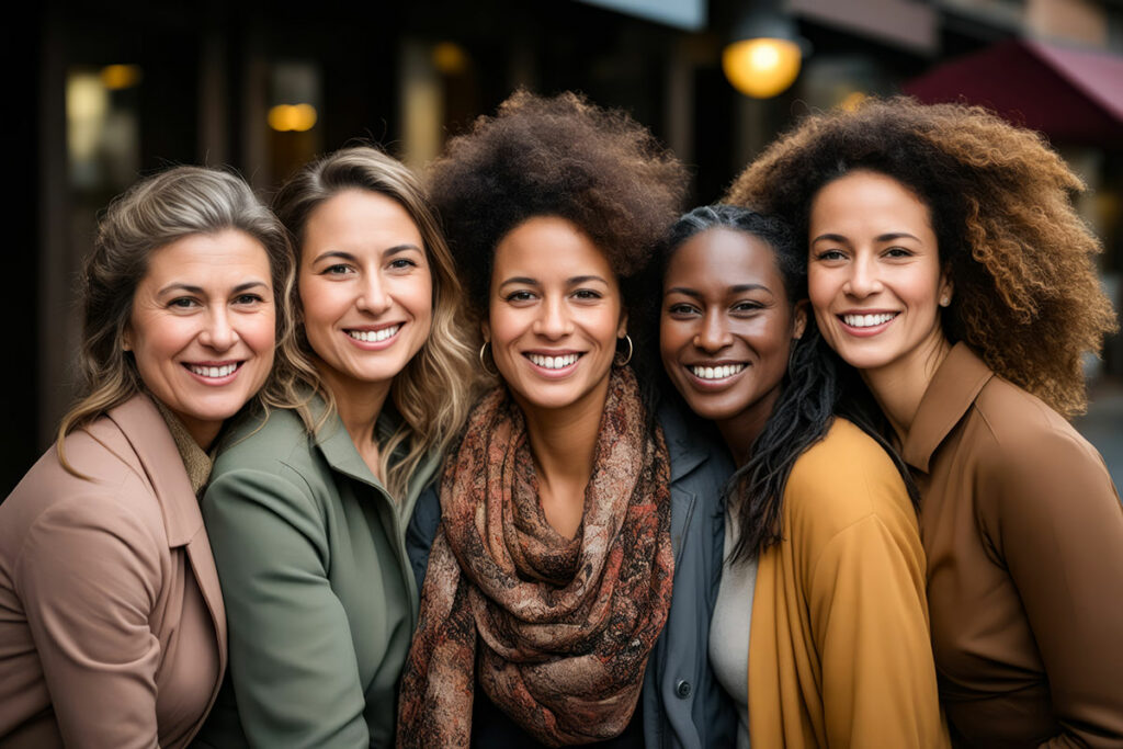 group of multi-ethnic women